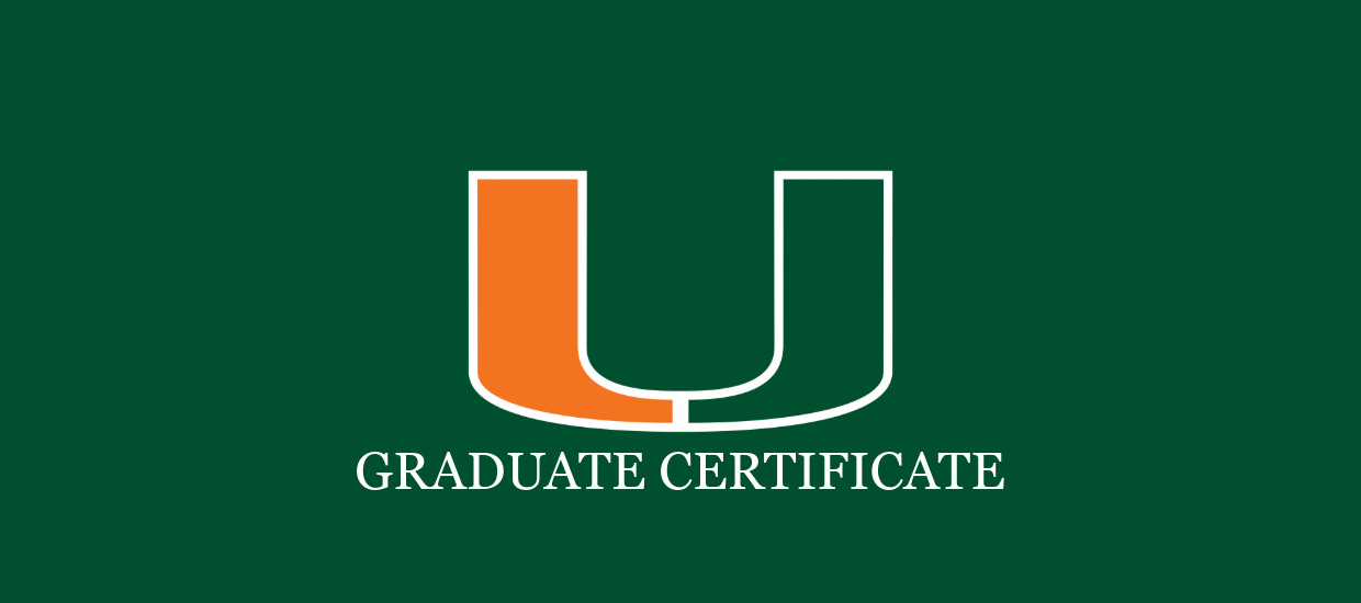 image of um logo with the words graduate certificate